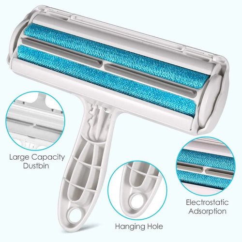 Pet Hair Remover Roller for Dogs & Cats – Self‑Cleaning Fur Removal Tool for Furniture, Carpets & Upholstery – Efficient Reusable Animal Hair Cleaner